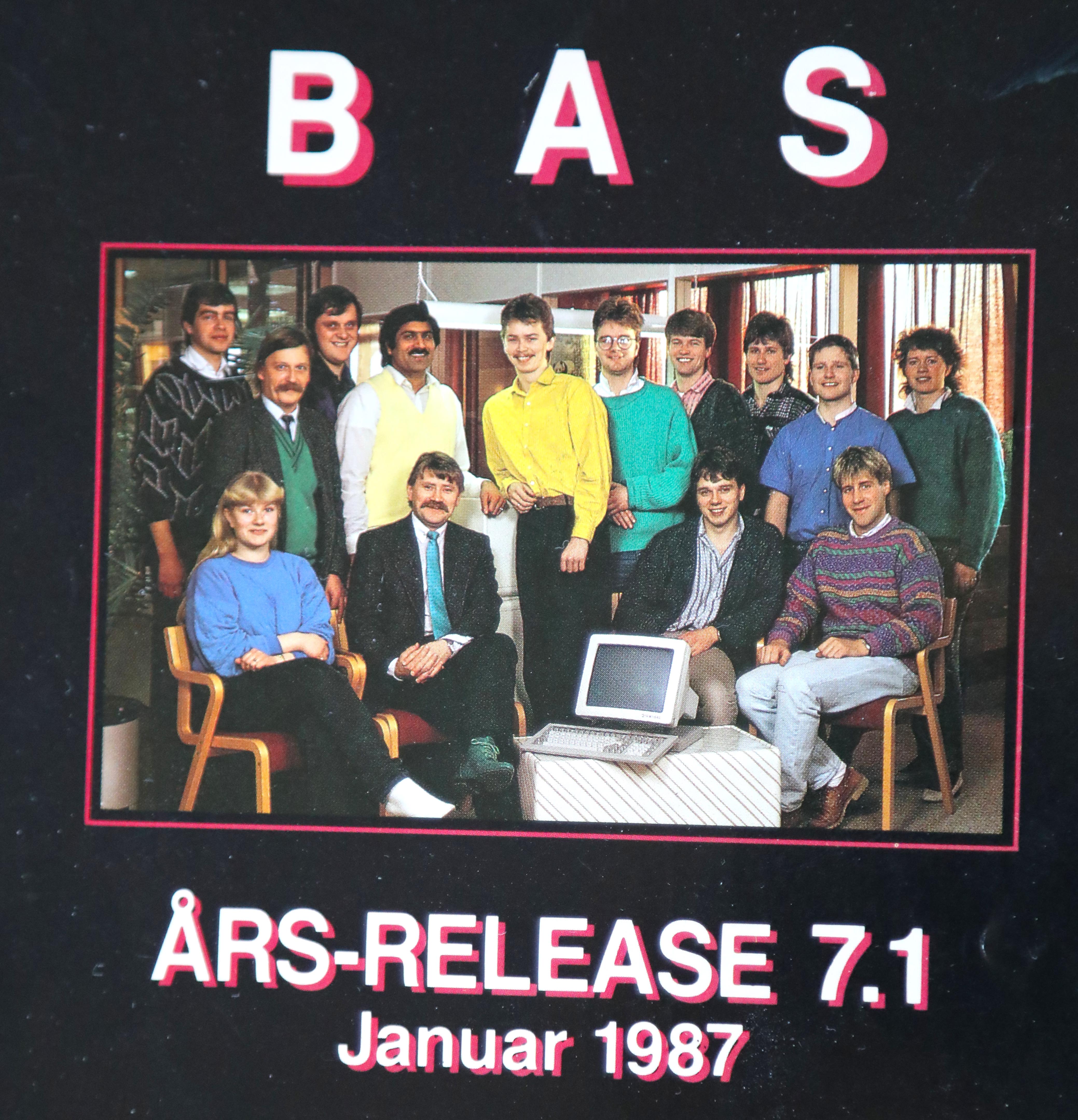 BAS-utviklingsmiljøet ved årsrelease 7.1 i januar 1987